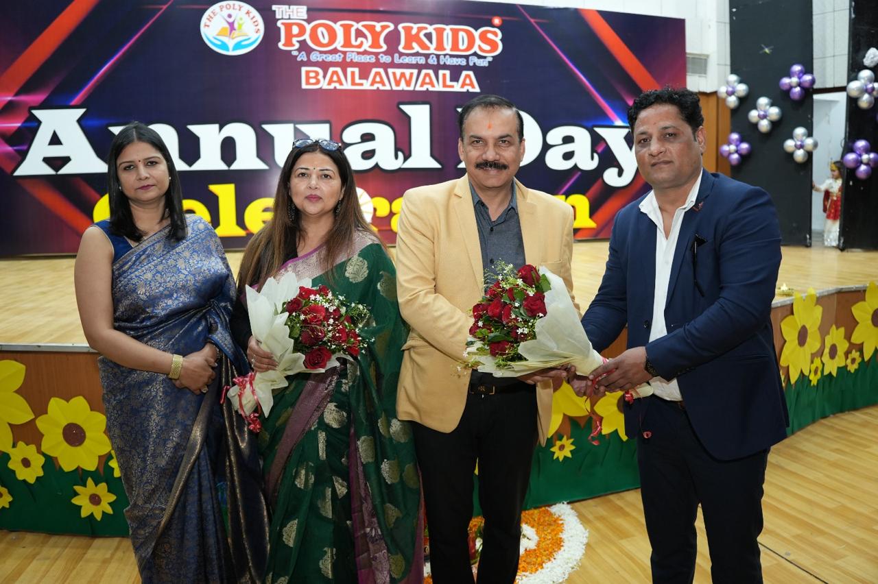 पॉली किड्स बालावाला का वार्षिक समारोह “धरोहर“ धूम धाम से मनाया