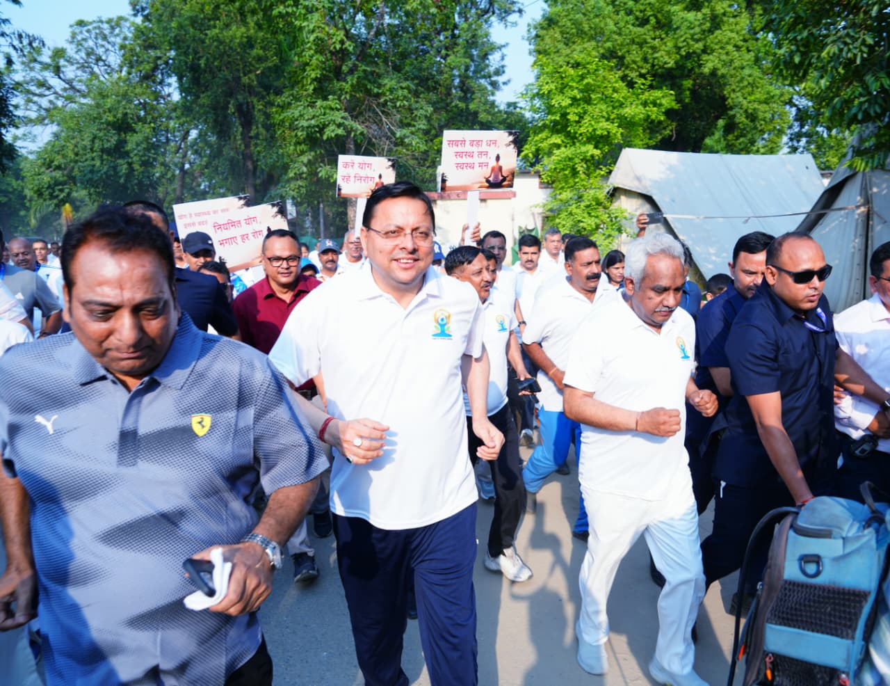 मुख्यमंत्री ने 12वें अंतरराष्ट्रीय योग दिवस के उपलक्ष्य में आयोजित रन फॉर योगा कार्यक्रम में किया प्रतिभाग