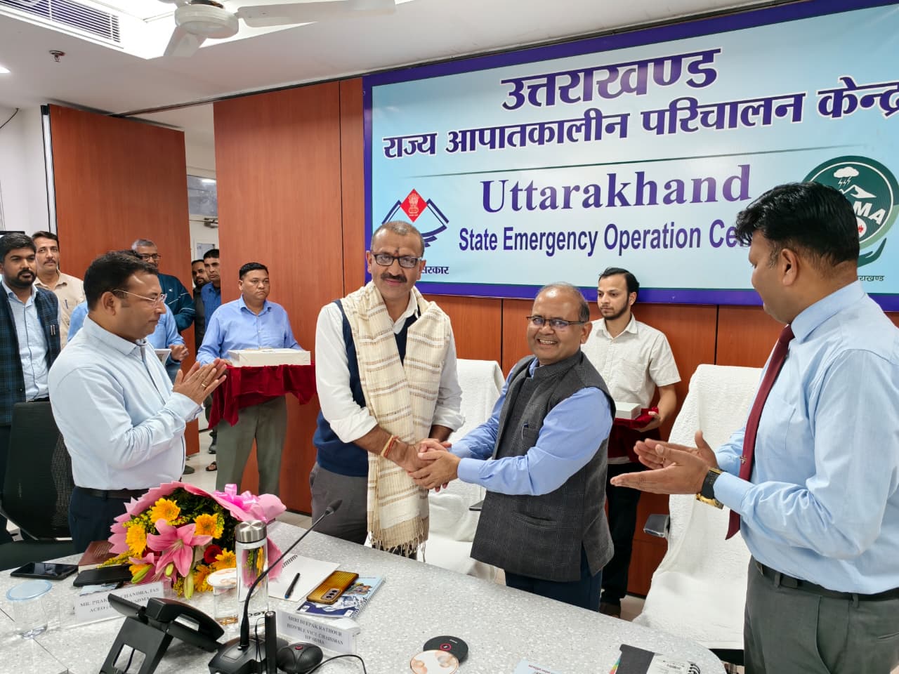 उत्तराखण्ड के आपदा प्रबंधन माॅडल के रूबरू हुए एचपीएसडीएमए के  उपाध्यक्ष दीपक राठौर